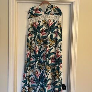 Tropical Floral Maxi Dress